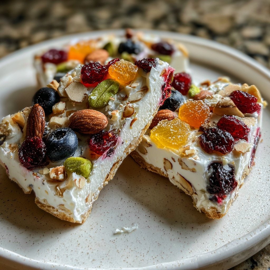 Healthy Snack Greek Yogurt Bark