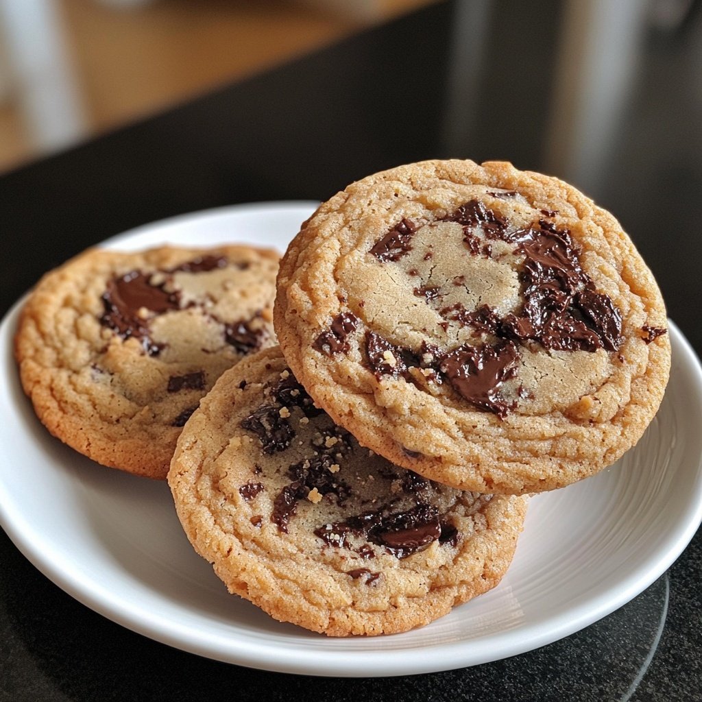 Crispy and Chewy Chocolate Chip Cookies