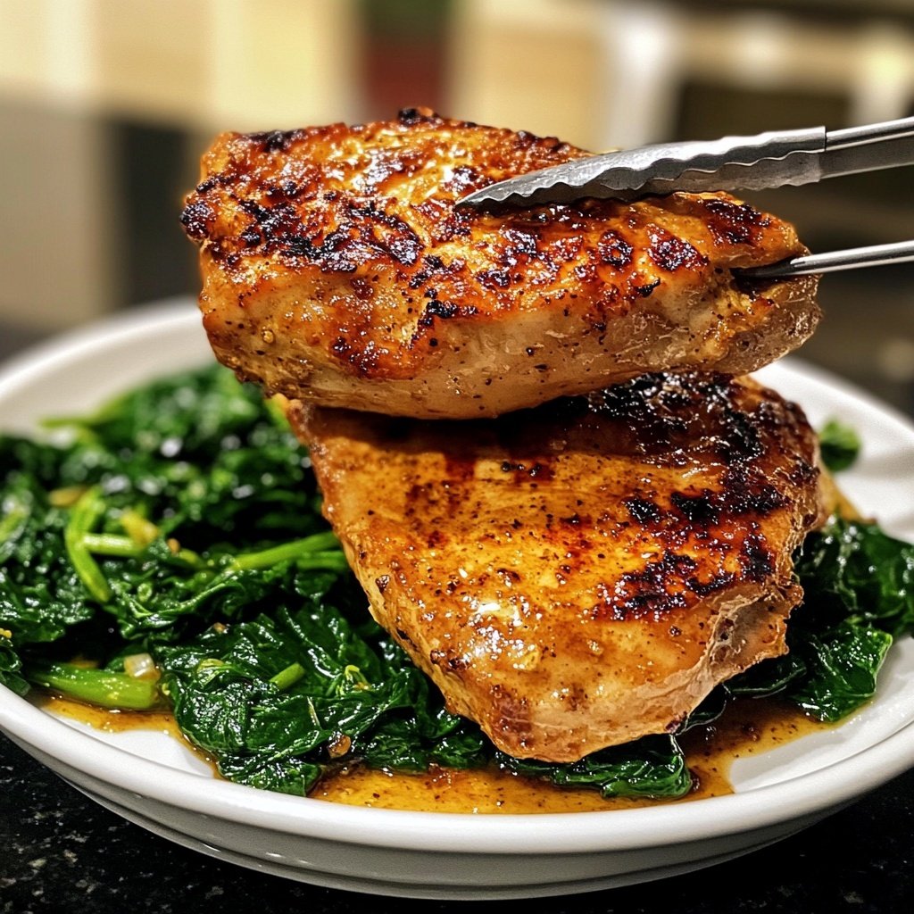 Chicken Breast with Spinach