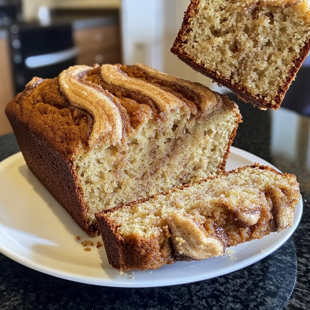 Homemade Cinnamon Swirl Banana Bread
