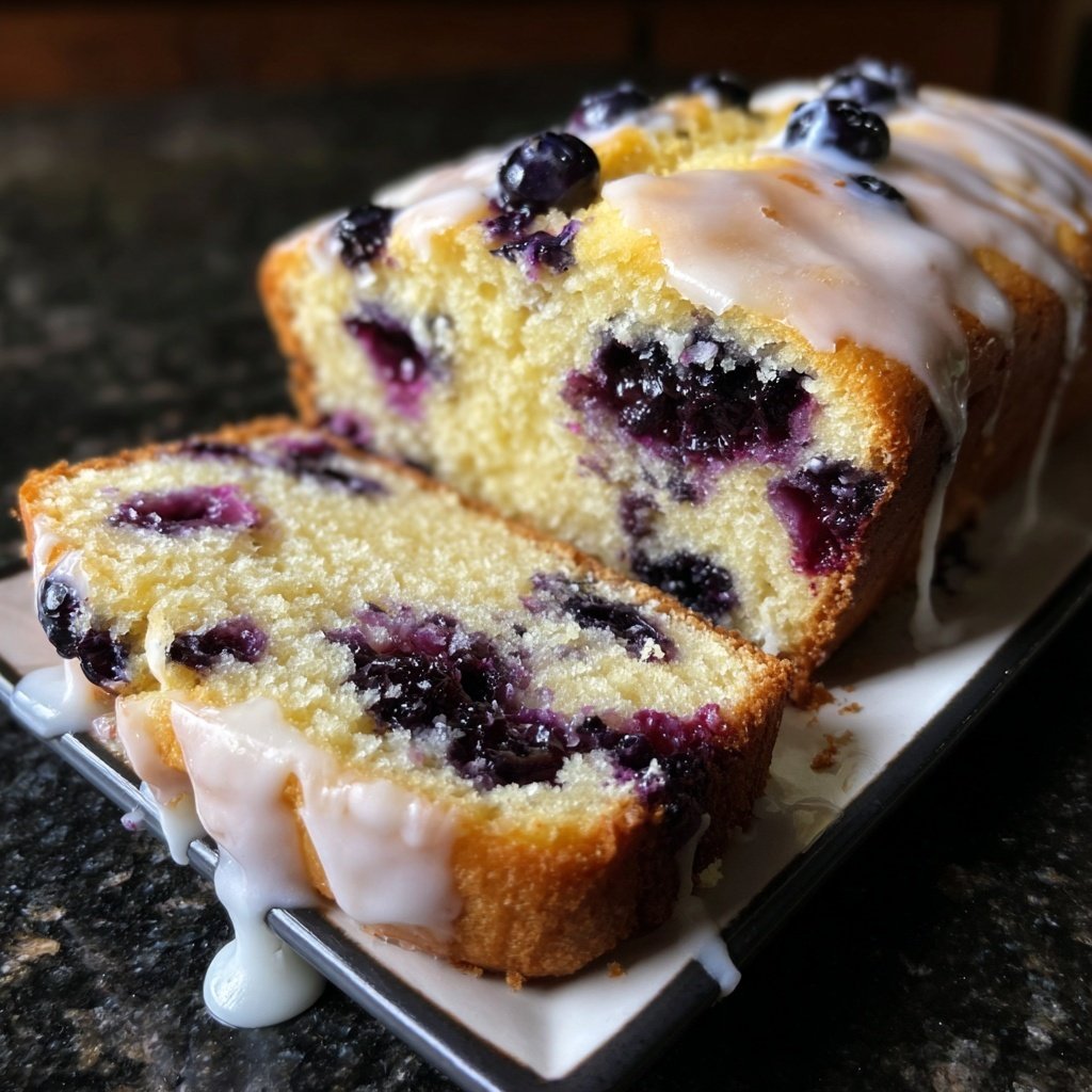 Blueberry Lemon Loaf Cake