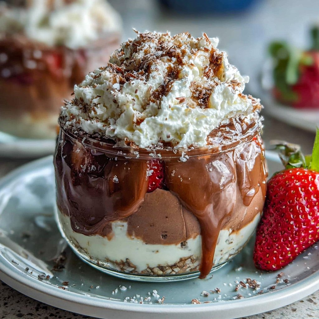 Dubai Chocolate Strawberry Cup Party Dessert