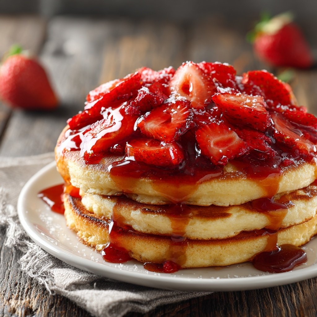 Fresh Strawberry Pancake Topping