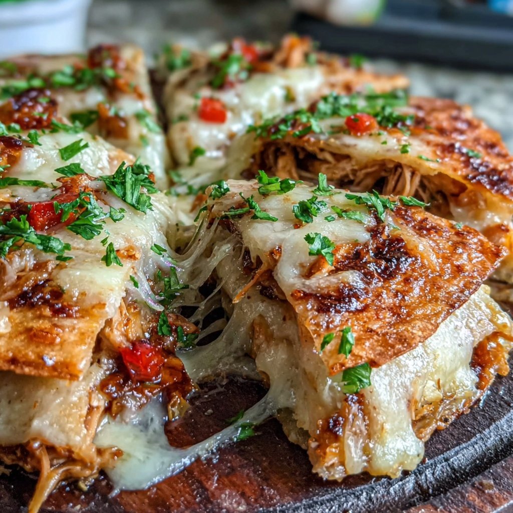 Shredded Chicken Quesadilla Bake