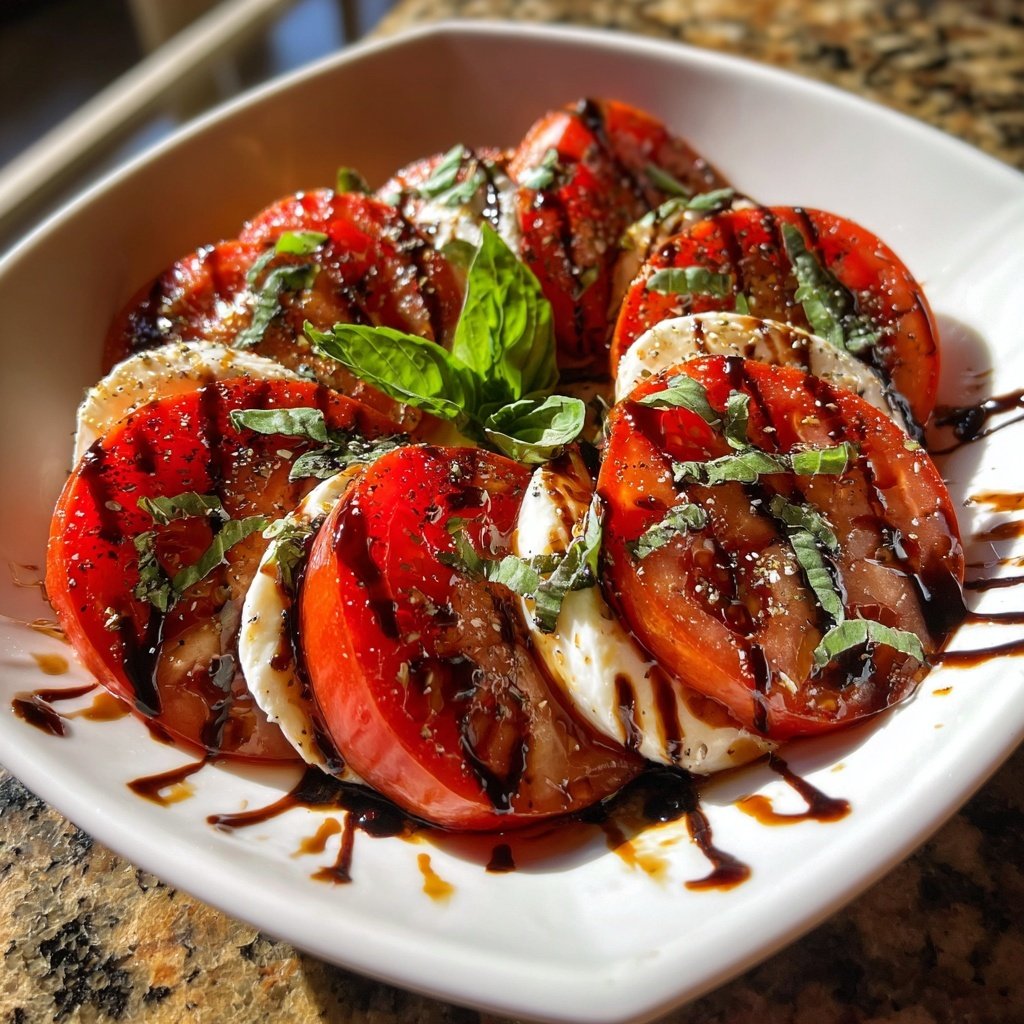 Caprese Salad with Heart Tomatoes
