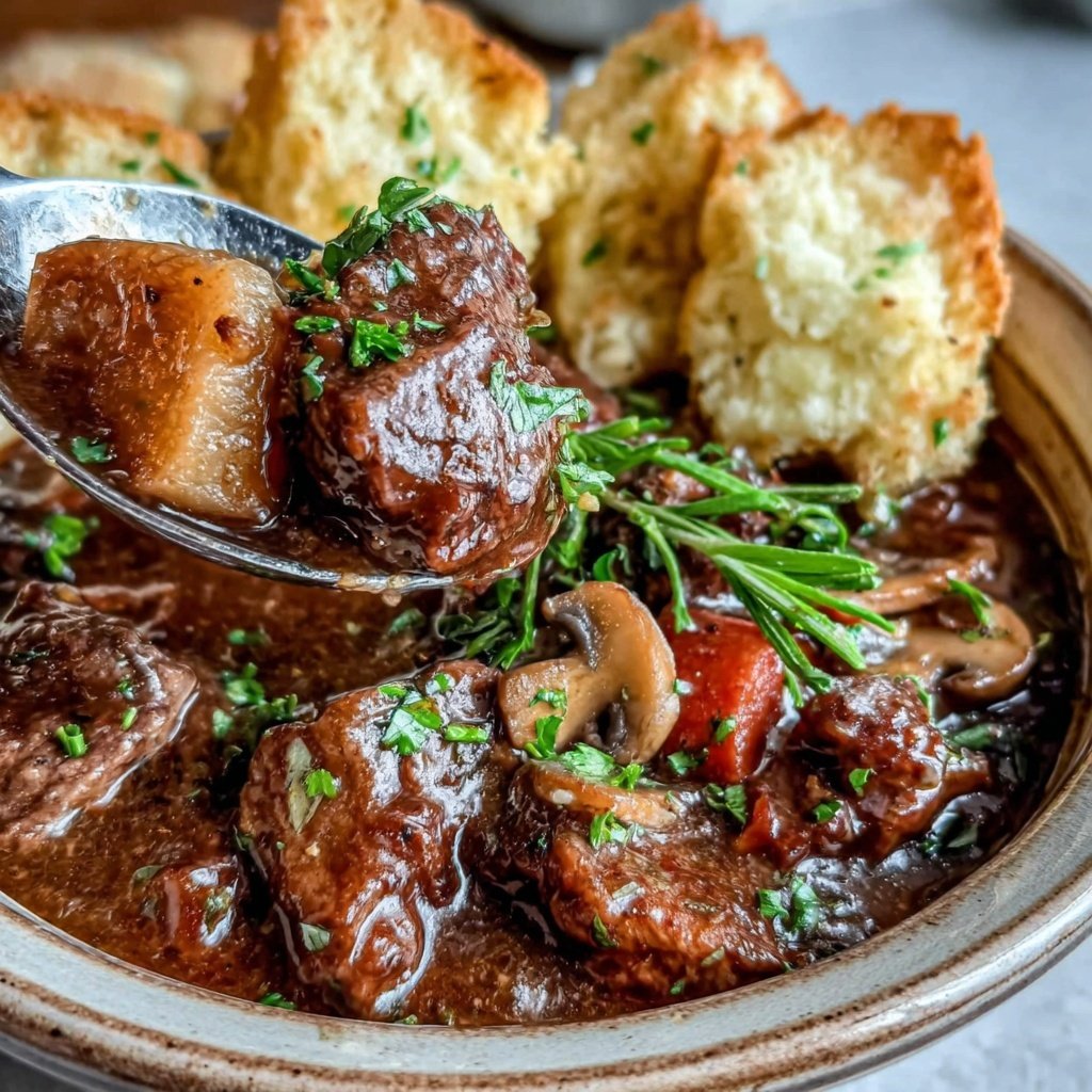 Cozy Beef And Mushroom Stew